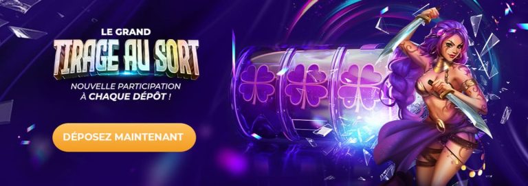 ScratchMania Casino tirage au sort